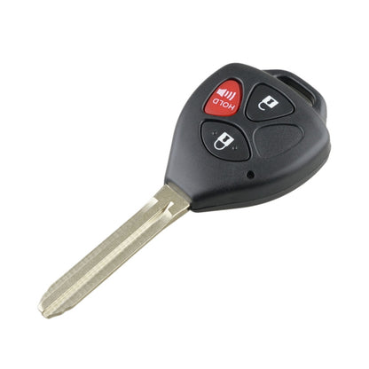 3-button car key fob with lock, unlock, and trunk buttons plus metal key blade