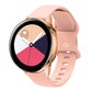 Light pink silicone perforated watch strap with internal buckle
