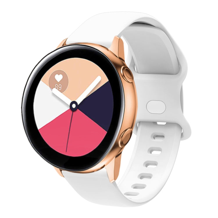 White perforated silicone watch band with rose-gold buckle for Huawei Watch 3