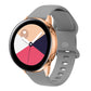 Gray perforated silicone watch band with rose-gold buckle for Huawei Watch 3