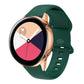 Green perforated silicone watch band with rose-gold buckle for Huawei Watch 3