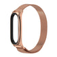 Rose gold magnetic stainless steel watch band with mesh link strap