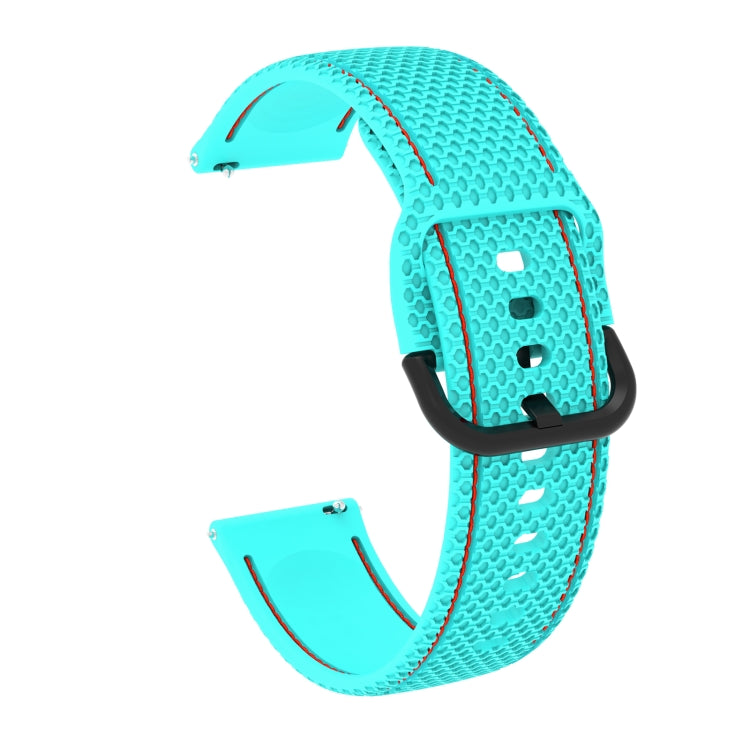 For Samsung Galaxy Watch Active 2 Two-color Stitching Silicone Replacement Strap Watchband, 20mm