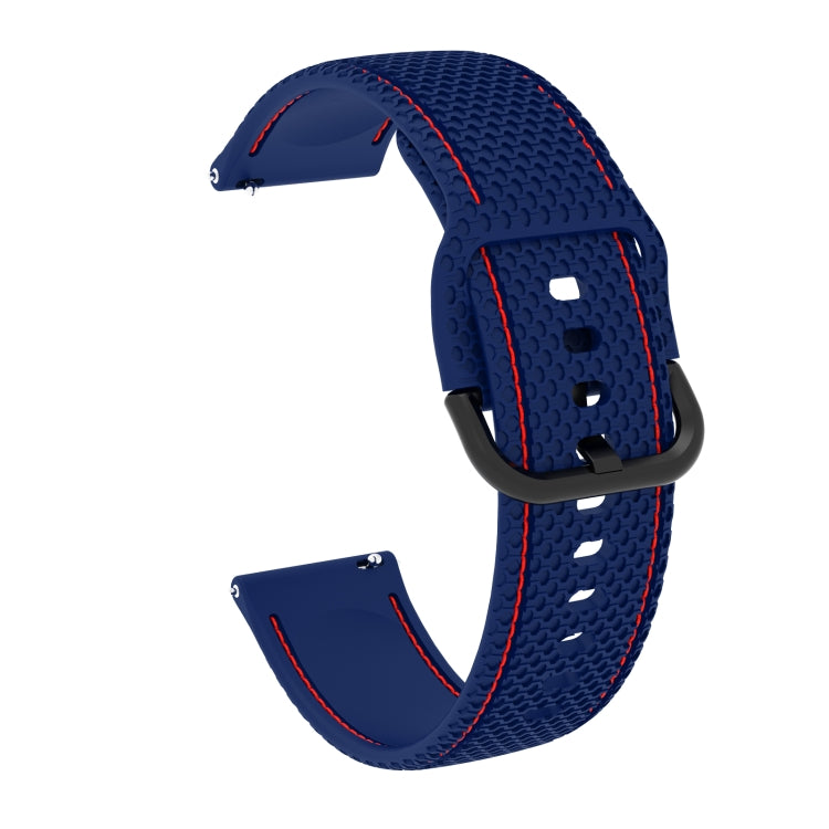 For Samsung Galaxy Watch Active 2 Two-color Stitching Silicone Replacement Strap Watchband, 20mm