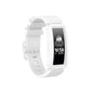 White silicone watchband wrist strap with screen holder for Fitbit Inspire HR