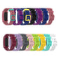 Set of colorful silicone watchbands with adjustable clasps for wrist wear