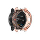 Half-coverage TPU smartwatch protective case, transparent orange finish