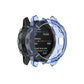 Half-coverage TPU smartwatch protective case, transparent blue finish
