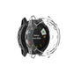 Half-coverage clear TPU case on smartwatch, rear view