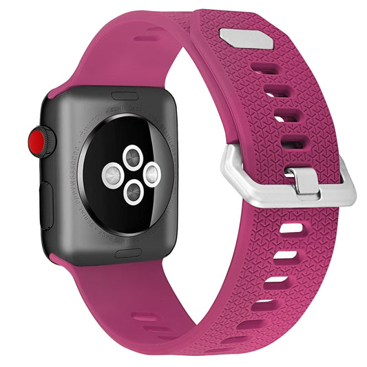 Silicone Replacement Strap Watchband For Apple Watch Series, 7 45mm / 6 & SE & 5 & 4 44mm / 3 & 2 & 1 42mm, 7 41mm / 6 & SE & 5 & 4 40mm / 3 & 2 & 1 38mm