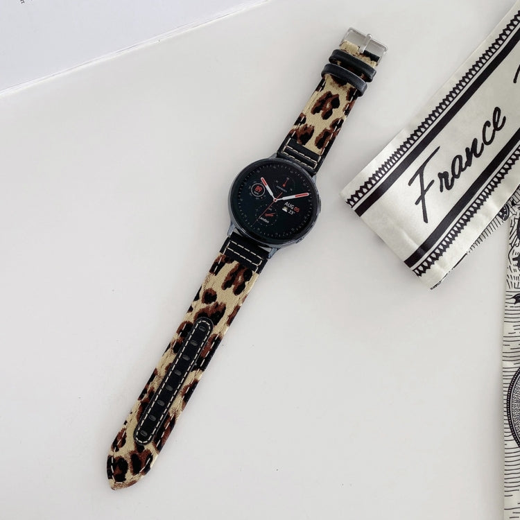 Denim Leather Replacement Strap Watchband, 20mm, 22mm