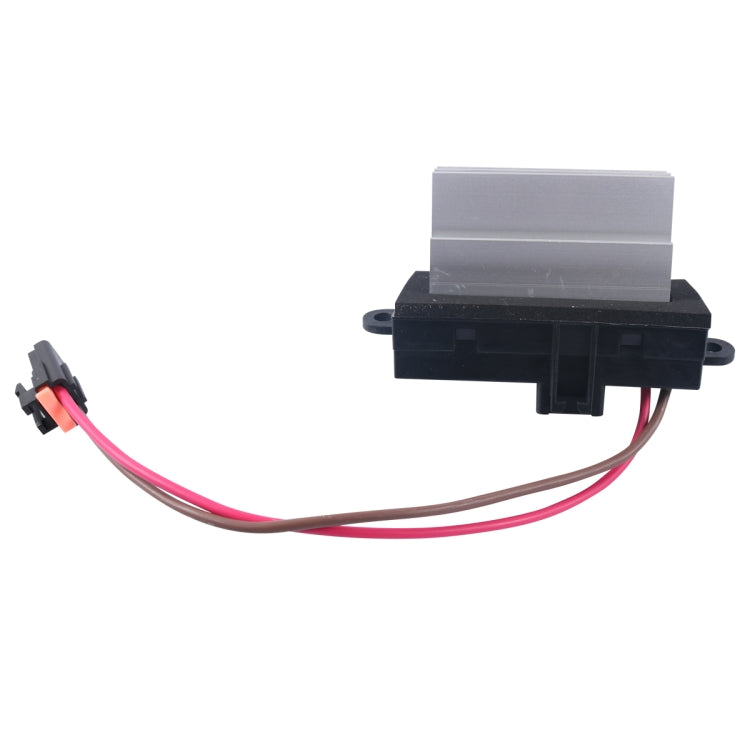 Car HVAC blower control module with gray heat sink, black housing, and wire leads