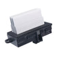 Car blower motor resistor/control module with white heat sink plates and black base