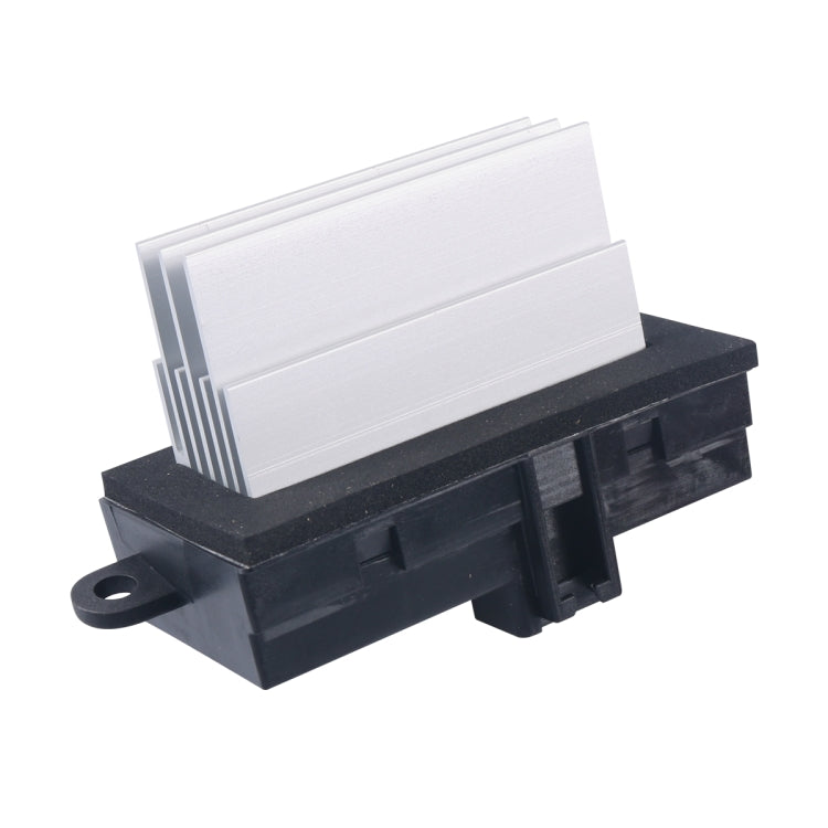 Car blower motor resistor/control module with white heat sink plates and black base