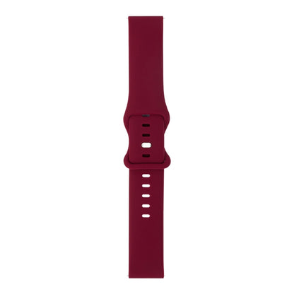 8-buckle Silicone Replacement Strap Watchband, For Samsung Galaxy Watch 3 41mm, For Samsung Galaxy Watch 3 45mm, For Samsung Galaxy Watch 42mm, For Samsung Galaxy Watch 46mm, For Samsung Galaxy Watch Active, For Huawei Watch GT 2 42mm                  ...