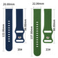 8-buckle Silicone Replacement Strap Watchband, For Samsung Galaxy Watch 3 41mm, For Samsung Galaxy Watch 3 45mm, For Samsung Galaxy Watch 42mm, For Samsung Galaxy Watch 46mm, For Samsung Galaxy Watch Active, For Huawei Watch GT 2 42mm                  ...