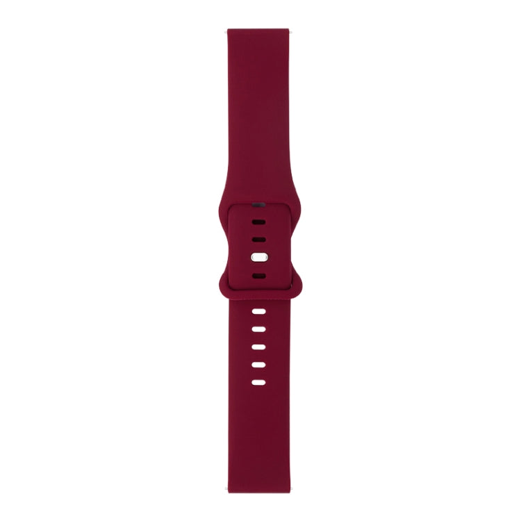 8-buckle Silicone Replacement Strap Watchband, For Samsung Galaxy Watch 3 41mm, For Samsung Galaxy Watch 3 45mm, For Samsung Galaxy Watch 42mm, For Samsung Galaxy Watch 46mm, For Samsung Galaxy Watch Active, For Huawei Watch GT 2 42mm                  ...