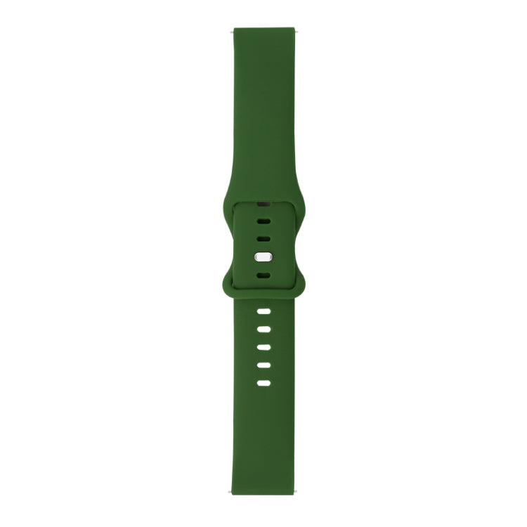 8-buckle Silicone Replacement Strap Watchband, For Samsung Galaxy Watch 3 41mm, For Samsung Galaxy Watch 3 45mm, For Samsung Galaxy Watch 42mm, For Samsung Galaxy Watch 46mm, For Samsung Galaxy Watch Active, For Huawei Watch GT 2 42mm                  ...