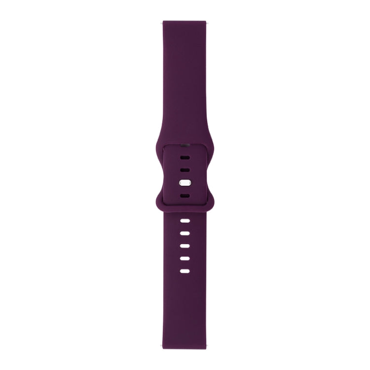 8-buckle Silicone Replacement Strap Watchband, For Samsung Galaxy Watch 3 41mm, For Samsung Galaxy Watch 3 45mm, For Samsung Galaxy Watch 42mm, For Samsung Galaxy Watch 46mm, For Samsung Galaxy Watch Active, For Huawei Watch GT 2 42mm                  ...