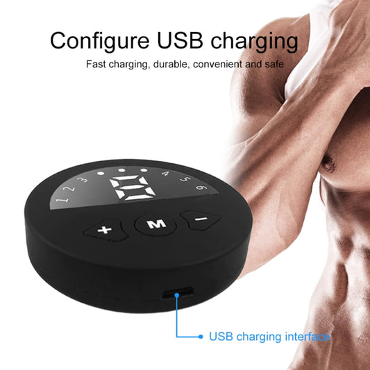 Q88Q USB Charging Abdominal Muscle Sticker Abdominal Muscle Trainer with LED Digital Display, Single Abdominal Muscle Sticker, Single Arm Muscle Sticker, Muscle Sticker & Left and Right Arm Sticker