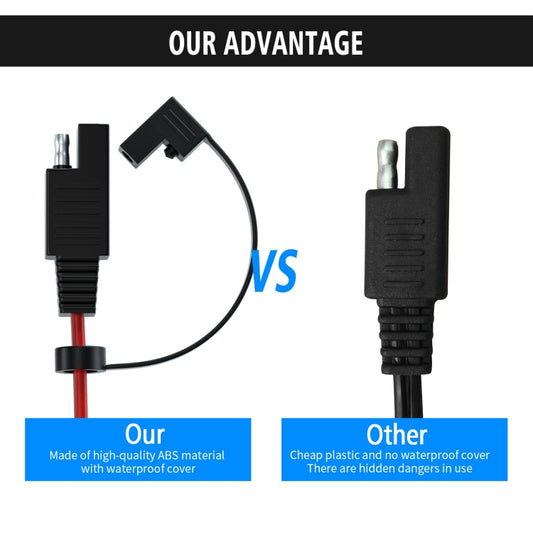 CS-1423A1 1.4m OT Terminal Cable with SAE Socket + 10A Fuse, CS-1423A1