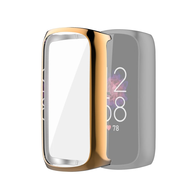 Full Coverage TPU Electroplating Protective Case Cover, For Fitbit Luxe