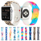 Silicone Painted Pattern Replacement Watchband For Apple Watch Series, 7 41mm / 6 & SE & 5 & 4 40mm / 3 & 2 & 1 38mm, 7 45mm / 6 & SE & 5 & 4 44mm / 3 & 2 & 1 42mm