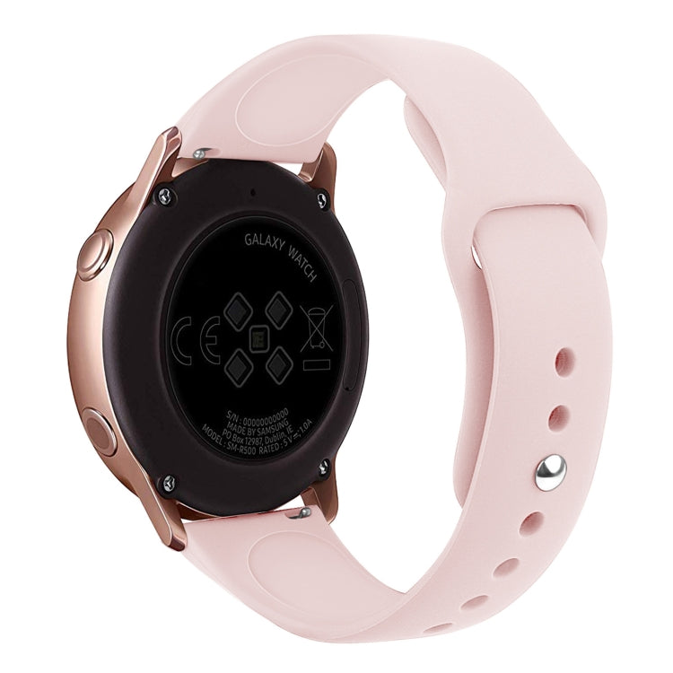For Galaxy Watch Active 2 Smart Watch Solid Color Silicone Wrist Strap Watchband, L, S