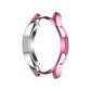 Electroplating Hollow Half-pack TPU Protective Case, For Samsung Galaxy Watch4 Classic 42mm, For Samsung Galaxy Watch4 Classic 46mm