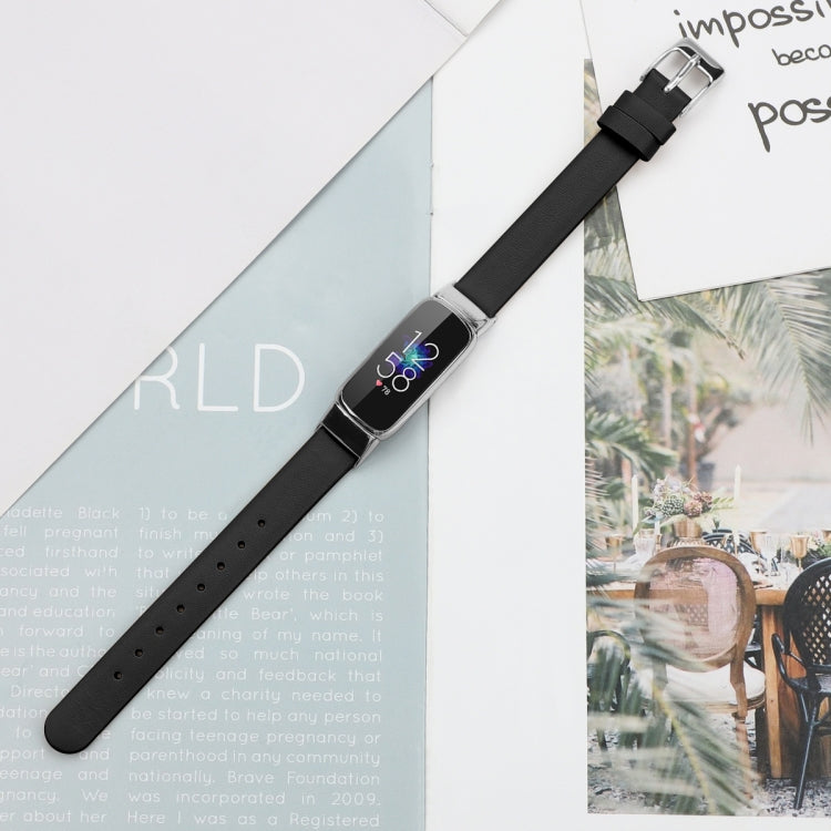 For Fitbit Luxe Leather Replacement Strap Watchband, S, L