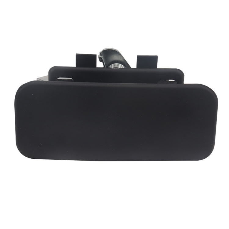 Car left sliding door handle, black rectangular exterior pull with spring clips