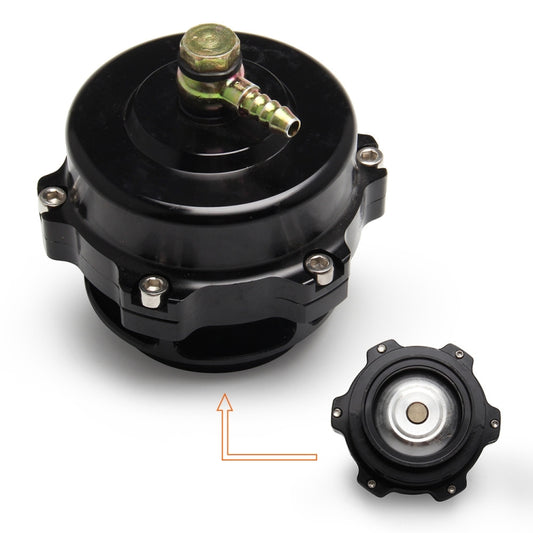 Black sensor housing with brass nipple and separate mounting plate