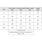 Jacket size chart with chest, shoulder, sleeve length, and overall length in cm.