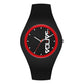 SANDA 6076 Simple Scale Round Dial Ladies Silicone Strap Quartz Watch