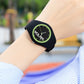 SANDA 6076 Simple Scale Round Dial Ladies Silicone Strap Quartz Watch