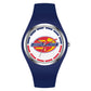 SANDA 6077 Simple Icon Round Dial Ladies Silicone Strap Quartz Watch