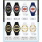 SANDA 6077 Simple Icon Round Dial Ladies Silicone Strap Quartz Watch