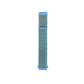 Nylon loop replacement watchband strap, light blue fabric with two matching connectors.