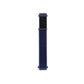 Nylon loop replacement watchband strap, navy blue textured fabric with two matching connectors.