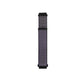Nylon loop watch strap in dark purple mesh fabric with black ends