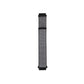 Nylon loop watch strap in light gray mesh fabric with black ends