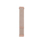 Nylon loop replacement watch strap in beige/tan with metal buckle tabs