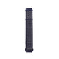Nylon loop watch strap in dark charcoal blue with navy end clips