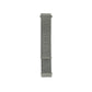 Nylon loop replacement watch strap in gray with metal buckle tabs