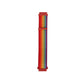 Nylon loop replacement watchband strap, red-to-rainbow striped with two end buckles