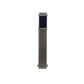 Nylon loop replacement watchband strap, two-tone dark and light gray with two end buckles