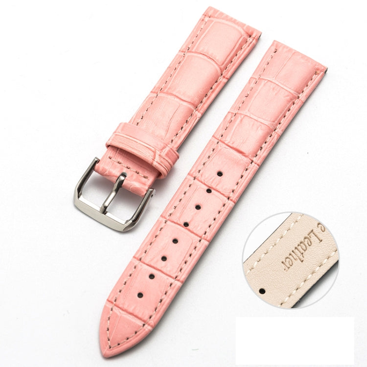 Two-layer Cowhide Leather Bamboo Joint Texture Replacement Strap Watchband, 10mm, 12mm, 14mm, 16mm, 18mm, 20mm, 22mm, 24mm