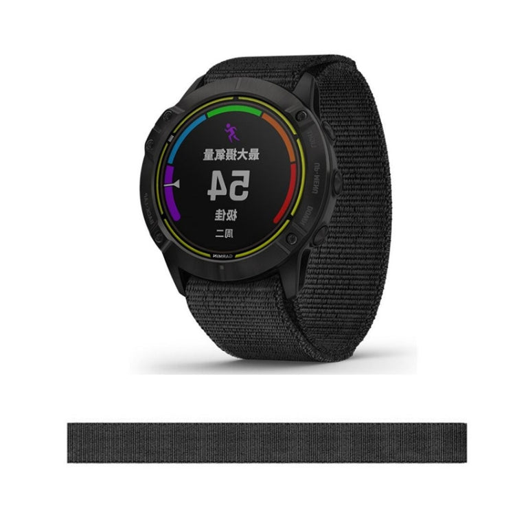 26mm Knitted Nylon Loop Replacement Watchband, For Garmin Fenix 6X