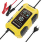 FOXSUR 10A 12V 7-segment Motorcycle / Car Smart Battery Charger, EU Plug, UK Plug, US Plug