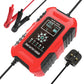 FOXSUR 10A 12V 7-segment Motorcycle / Car Smart Battery Charger, EU Plug, UK Plug, US Plug